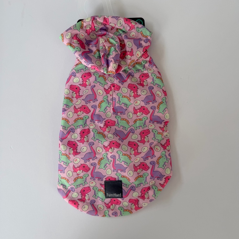 FuzzYard Dinosaur Print Dog Hoodie size 1 NWT